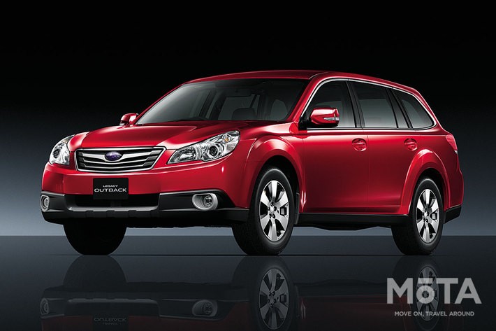 スバル レガシィ アウトバック（ボディカラー：カメリアレッド・パール）[4代目・2009年5月]