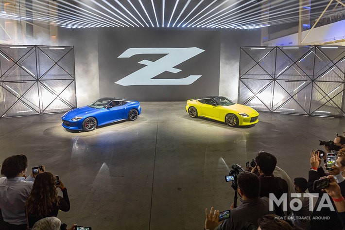 2021年8月17日（現地時間）に世界初公開された日産 新型Z（日本名：新型「フェアレディZ」） 北米仕様 2023年モデル[米国・ニューヨークで開催された特別イベントにて]