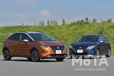 日産 新型NOTE AUTECH CROSSOVER（ノート オーテック クロスオーバー）[2021年10月7日（木）発表]（右は新型ノート AUTECH）