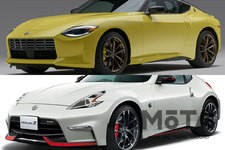 （下）日産 フェアレディZ NISMO[Z34型]／（上）日産 新型Z（日本名「フェアレディZ」）2022年モデル