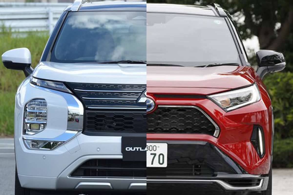 新型アウトランダーPHEVとRAV4 PHV比較】価格差約17万円あるも、7人