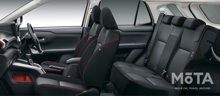 ダイハツ 新型ロッキー X（2WD）　内装・シート[2021年11月1日（月）一部改良]