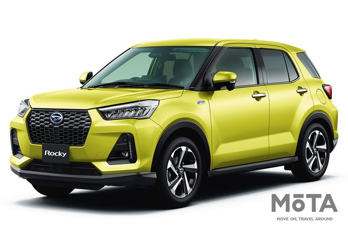 ダイハツ 新型ロッキー Premium G HEV（2WD・e-SMART HYBRID）[ボディカラー：マスタードイエローマイカメタリック／2021年11月1日（月）一部改良]