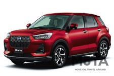 ダイハツ 新型ロッキー Premium G HEV（2WD・e-SMART HYBRID）[ボディカラー：ファイアークオーツレッドメタリック／2021年11月1日（月）一部改良]