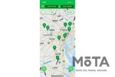 「チョクノリ」トヨタレンタリースが展開する無人貸出しレンタカーサービス　スマホアプリの操作画面[TOP画面]