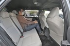 トヨタ 新型BEV（電気自動車）「bZ4X（ビーズィーフォーエックス）」日本仕様・プロトタイプ車両（参考：後席乗員の身長180cm）[2022年・年央発売予定]