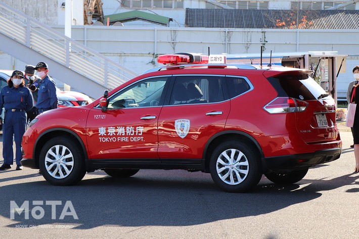 東京消防庁 査察広報車「日産 エクストレイル」／日産自動車イベント「＃日産あんばさだー　はたらくクルマ3」［2021年11月23日（祝）／会場：GRANDRIVE（グランドライブ／神奈川県横須賀市）］