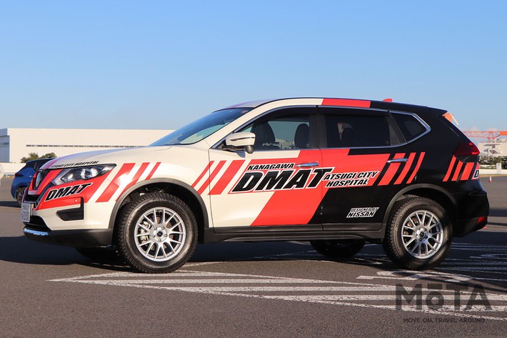 厚木市立病院 災害派遣医療チーム「DMAT（Disaster Medical Assistance Team）」移動用車両「日産 エクストレイル」／日産自動車イベント「＃日産あんばさだー　はたらくクルマ3」［2021年11月23日（祝）／会場：GRANDRIVE（グランドライブ／神奈川県横須賀市）］