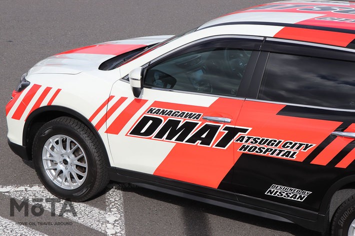 厚木市立病院 災害派遣医療チーム「DMAT（Disaster Medical Assistance Team）」移動用車両「日産 エクストレイル」／日産自動車イベント「＃日産あんばさだー　はたらくクルマ3」［2021年11月23日（祝）／会場：GRANDRIVE（グランドライブ／神奈川県横須賀市）］