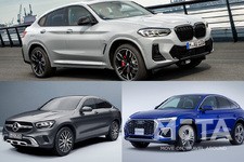 個性際立つミドルクラス輸入車クーペSUV対決！ BMW X4／メルセデス・ベンツ GLCクーペ／アウディ Q5スポーツバック