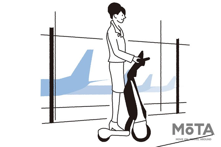 「C+walkｔ（シーウォークティー）」使用シーン～空港～