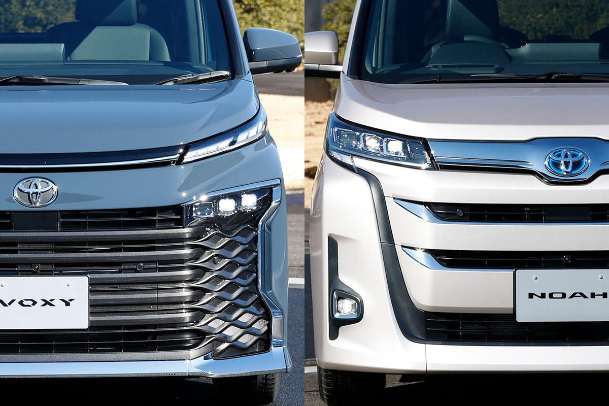 新型 ノア のエアロと新型 ヴォクシー のエアロ 違いはアクの強さ 好みがわかれるコワモテ系2台を写真で比較 話題を先取り 新型車解説22 Mota 新型 ノア のエアロと新型 ヴォクシー のエアロ 違いはアクの強さ 好みがわかれるコワモテ系2台を写真で比較 話題を先取り 新型車解説22 Mota