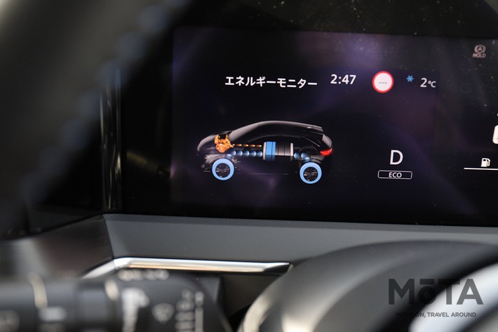 駆動力配分を自由に変えられるのもモーターの魅力だ