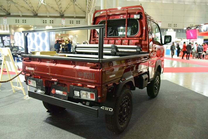 東京オートサロン22のカスタムカーをイッキ見 軽トラ をオシャレで便利に変身させるカスタムやジムニーを快適にするインテリアカスタムなど アウトドア仕様カスタム編 現地レポート 新車 車イベント22年 Mota