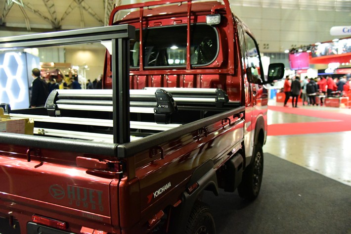 東京オートサロン22のカスタムカーをイッキ見 軽トラ をオシャレで便利に変身させるカスタムやジムニーを快適にするインテリアカスタムなど アウトドア仕様カスタム編 現地レポート 新車 車イベント22年 Mota