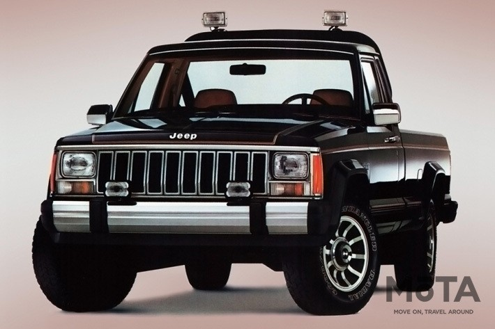 ジープ チェロキー(XJ型)をベースに1986年に登場したピックアップトラック「コマンチ」
