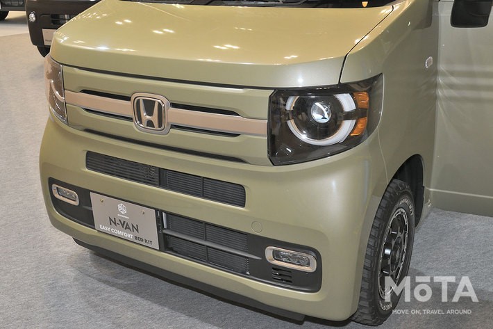 ホンダ N-VAN専用「イージーコンフォートベッドキット」（岡モータース）【ジャパンキャンピングカーショー2022】