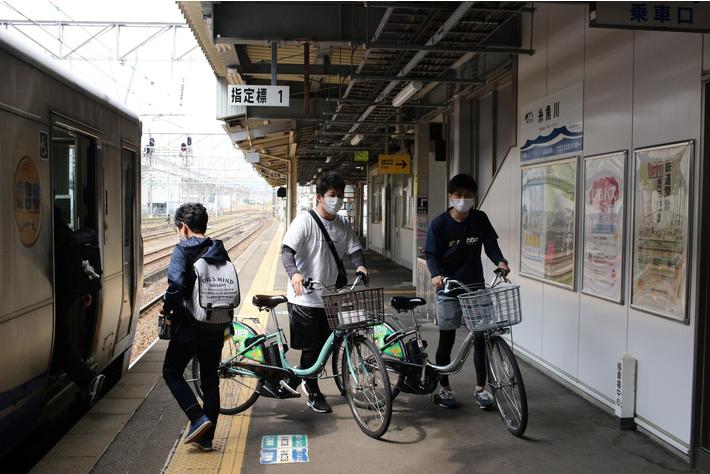 電車に自転車を持ち込めます！トキ鉄「サイクルトレイン」運行中（新潟県糸魚川市）