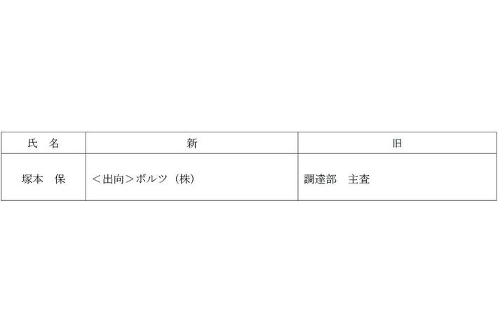 幹部職の人事異動について