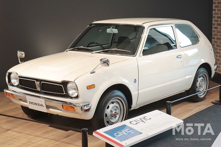 歴代シビックが青山本社ビルに登場 ホンダ シビック50周年記念企画がスタート 話題を先取り 新型車解説22 Mota