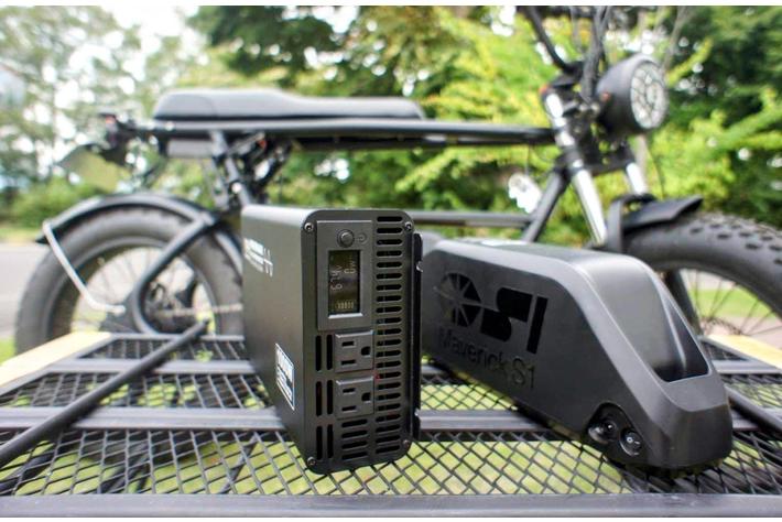 電動バイクを大容量、高出力のポータブル電源に変身！「Maverick S1」バッテリー専用インバーター発売