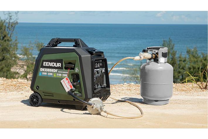 ほぼ新品 EENOUR DK3500iEDf ガソリン＆LPマルチ燃料発電機 EENOUR 「姉妹店で購入でポイント増量！」EENOUR インバーター発電機
