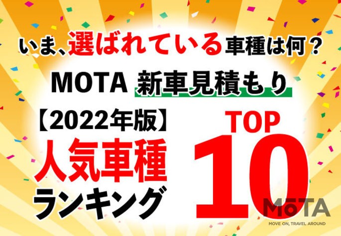 【MOTAランキング】いま新車見積もりが多い車種はどれ？ MOTA新車購入問い合わせ人気ランキング【2022年9月版】