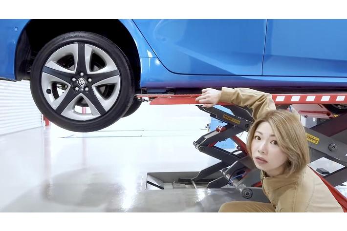 厳選工具セレクションにて、ファインピース 自動車整備用120mm薄型シザースリフト 3.5tのコラボ企画を開始　メカニック・アイドルとして整備士の認知拡大の活動を続けるメカドルゆきの作業動画も