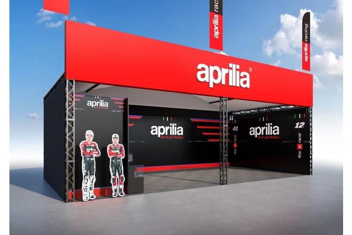 アプリリア｜MotoGP(TM)日本グランプリ　アプリリアブースを出展最新モデルの展示や純正アパレル商品を販売