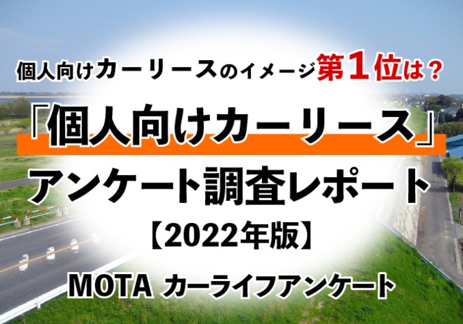 【MOTAカーライフアンケート】26.7％の人が「次回購入時に個人向けカーリースを検討する」と回答｜MOTA「個人向けカーリース」に関する調査レポート【2022年】