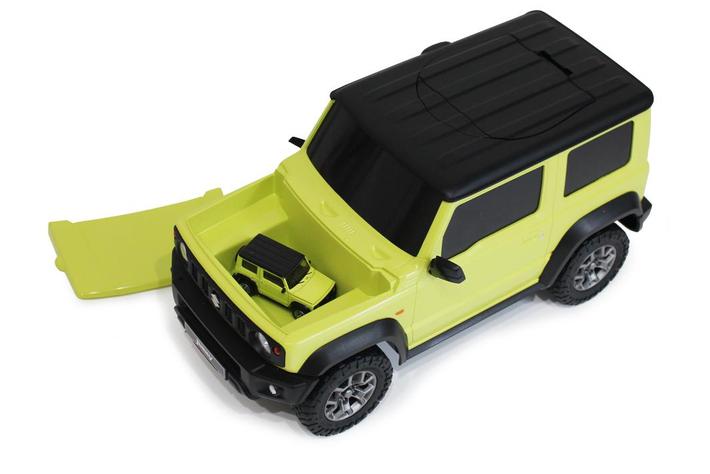 1/12 スズキ　ジムニー　ミニカー型　収納ケース？　ディーラー品　グリーン 1/12 スズキ ジムニー ミニカー型 収納ケース？ ディーラー品