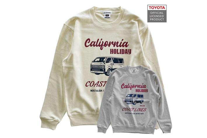 ●初登場●ハイエース大好き！カリフォルニアハイエースデザインのスウェットシャツが登場