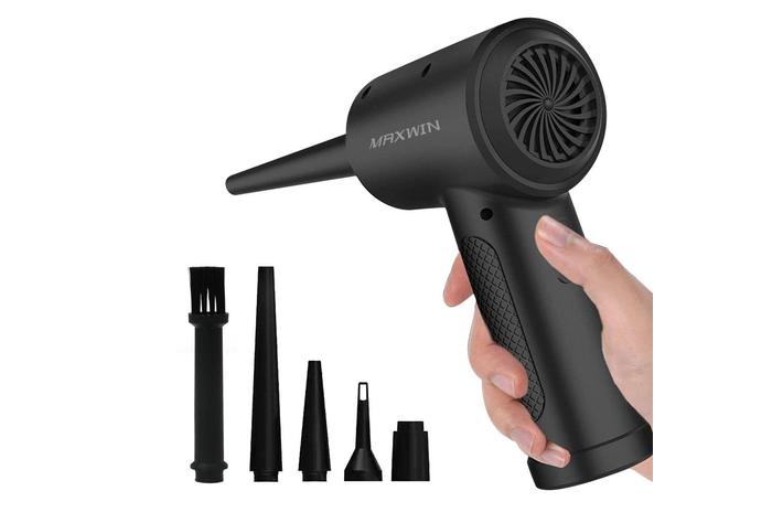 超強力でコンパクト！充電式で繰り返し使える電動エアダスターG-ADST02がMAXWINから登場