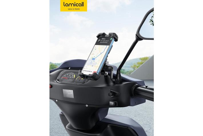Lamicall】最新版バイク用スマホホルダーが販売！でこぼこ道でも安定