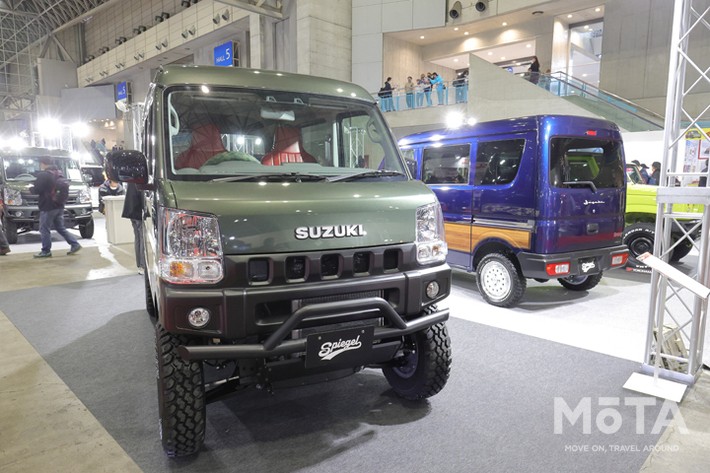 新作エアロ×ハイリフト仕様のエブリイをお披露目！ Spiegelが本気で