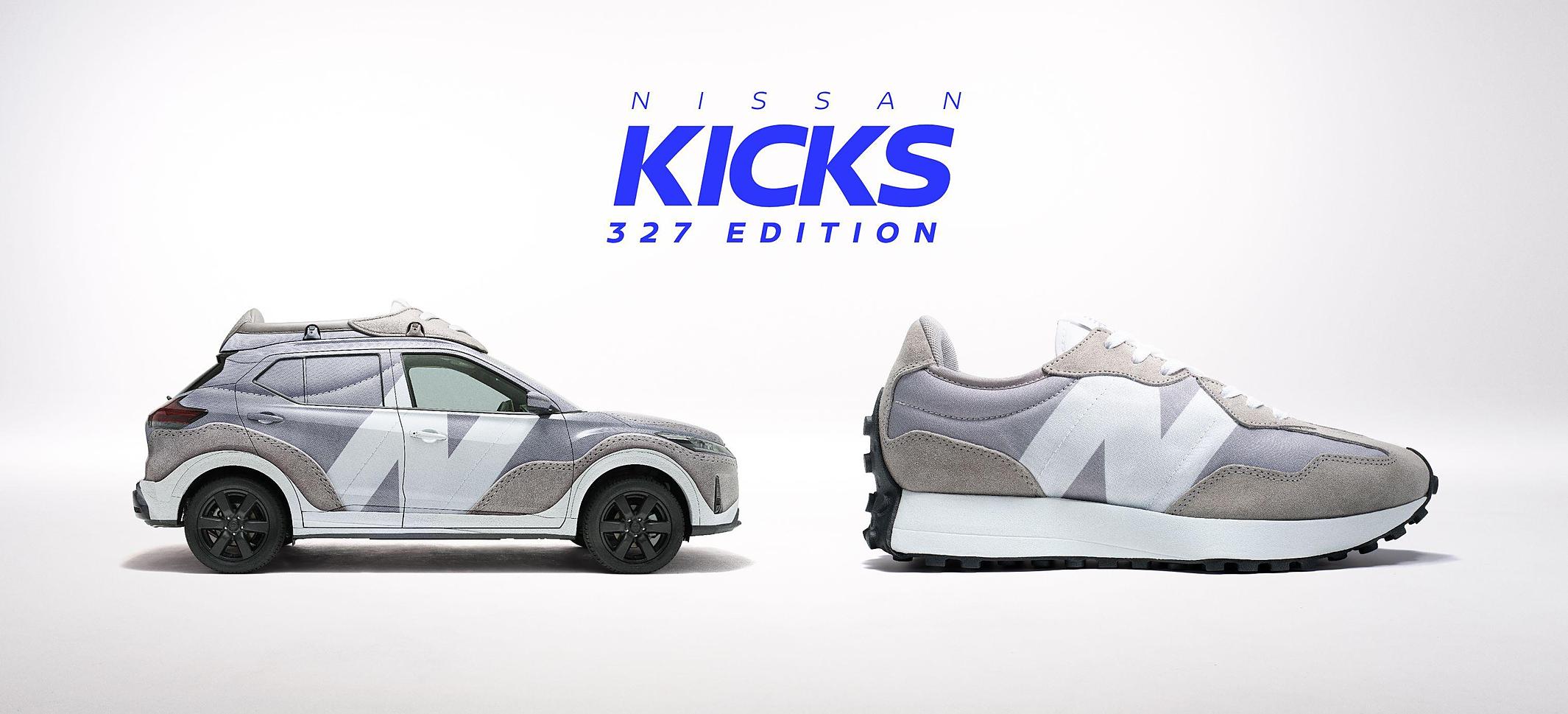 日産キックス”と“ニューバランス”が初のタイアップ New Balance 327を