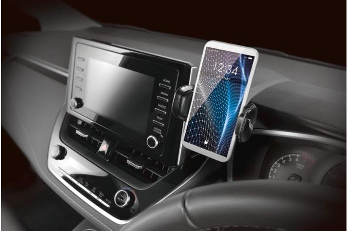 純正ディスプレイオーディオ周りを有効活用、幅広い車種に対応するスマートフォンホルダー発売