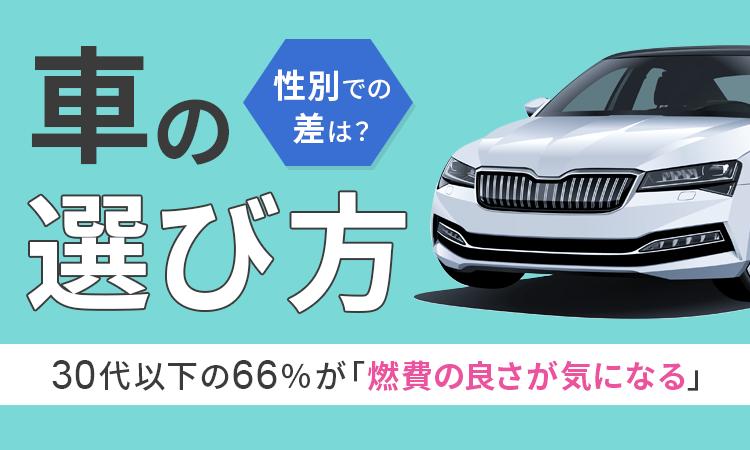 車の選び方】30代以下の66％が「燃費の良さが気になる」 性別での差は