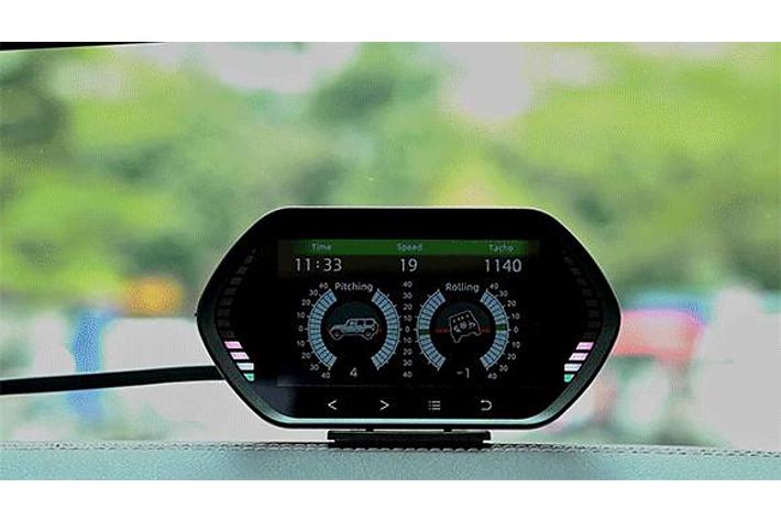 簡単取り付け！OBD2+GPS+傾斜計3in1スマートメーター「KuoWei