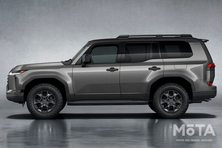 レクサス 新型GX “OVERTRAIL” チタニウムカーバイドグレー ×ブラック （プロトタイプ）