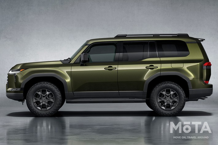 レクサス 新型GX “OVERTRAIL” テレーンカーキマイカ メタリック（プロトタイプ）