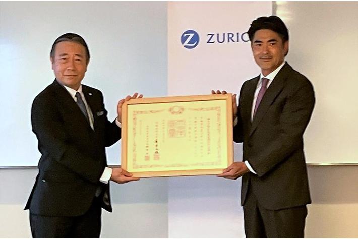 日本赤十字社への寄付に対して紺綬褒章を受章