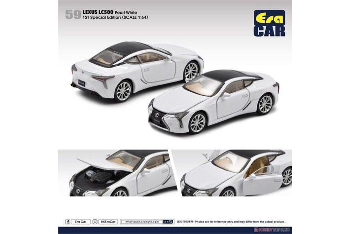 EraCar 1/64 LEXUS LC500 (Pearl White Manga)マンガカー