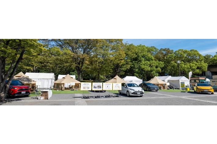 「TOKYOもしもFES渋谷2023」TOYOTAブース“電気が動くとできること トヨタの給電 これからの避難生活”には2日間で約2,400 人が来場。
