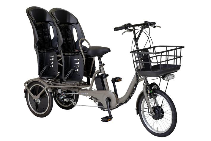 日本初「双子専用の三輪電動アシスト自転車」を「サブスク NORUDE」を