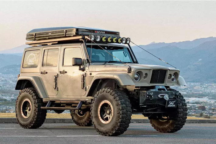 キャンプ専用レンタカーに大迫力の