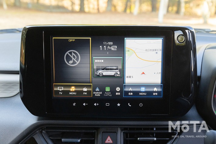 新型スイフトのディスプレイオーディオ