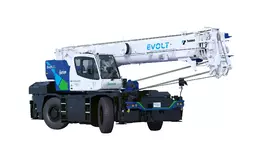 世界初※1、フル電動ラフテレーンクレーン「EVOLT eGR-250N」2023