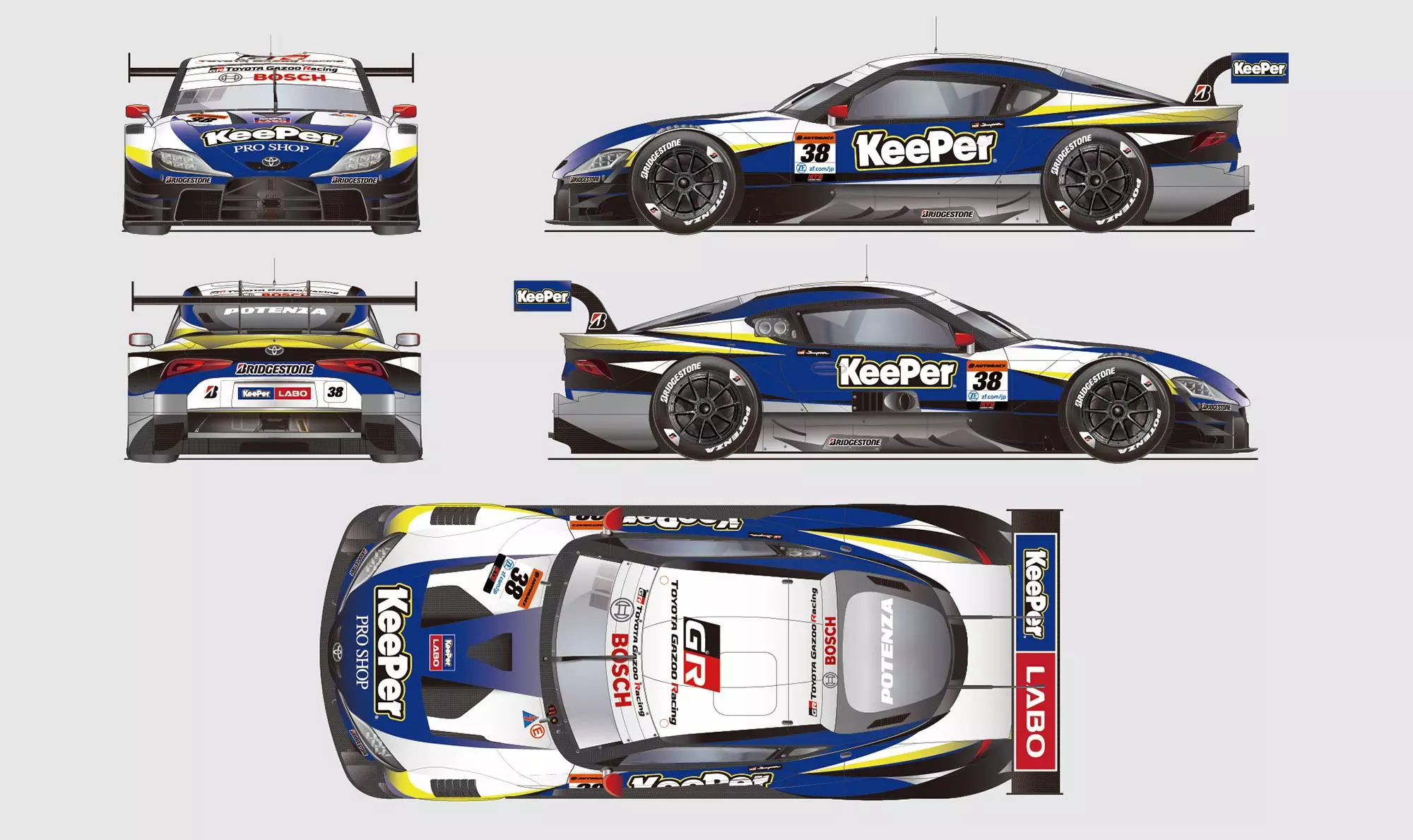 GRスープラ TGR TEAM KeePer CERUMO 38 2024 KeePer CERUMO GR Supra No.38 TGR TEAM KeePer CERUMO GT500 SUPER GT