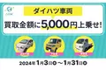 ダイハツで不正のあった車両も資源として再利用　廃車の買取りサイト『ハイシャル』はダイハツ車両の買取金額に5,000円を上乗せし買取りします